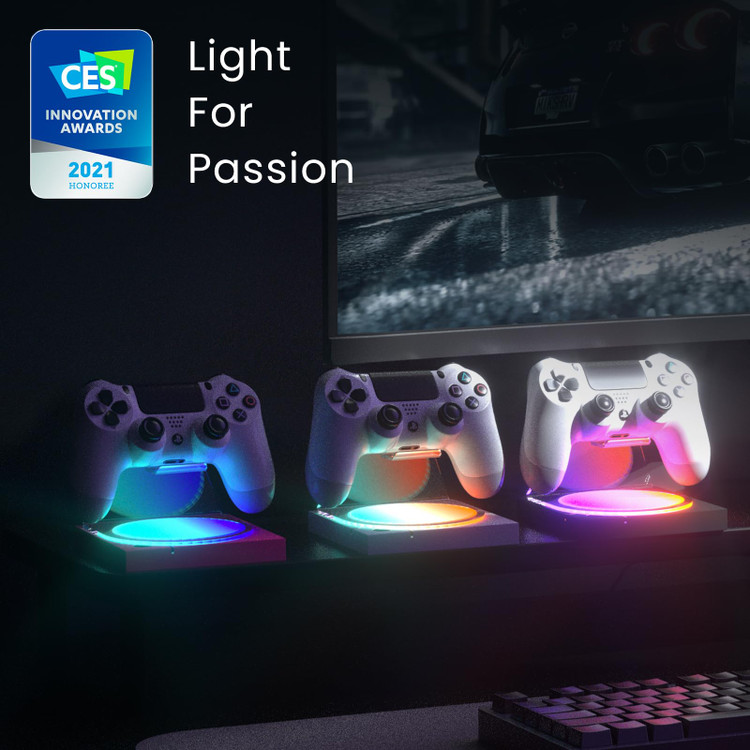 استند دسته بازی PS5-xbox... / ست برای 2 دسته و یک هدفون / نرم افزار اختصاصی / هوشمند