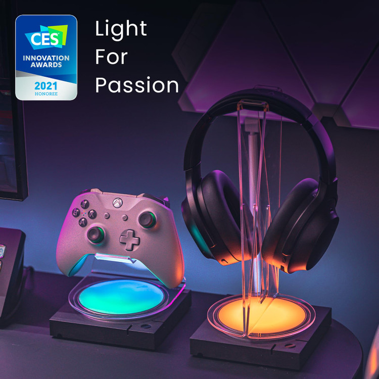 استند دسته بازی PS5-xbox... / ست برای 2 دسته و یک هدفون / نرم افزار اختصاصی / هوشمند