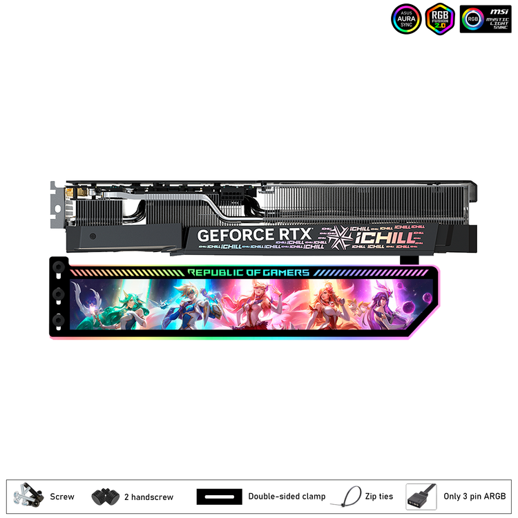 پایه کارت گرافیک ( براکت گرافیک افقی ) ترمال رایت پیشتیبانی از aura