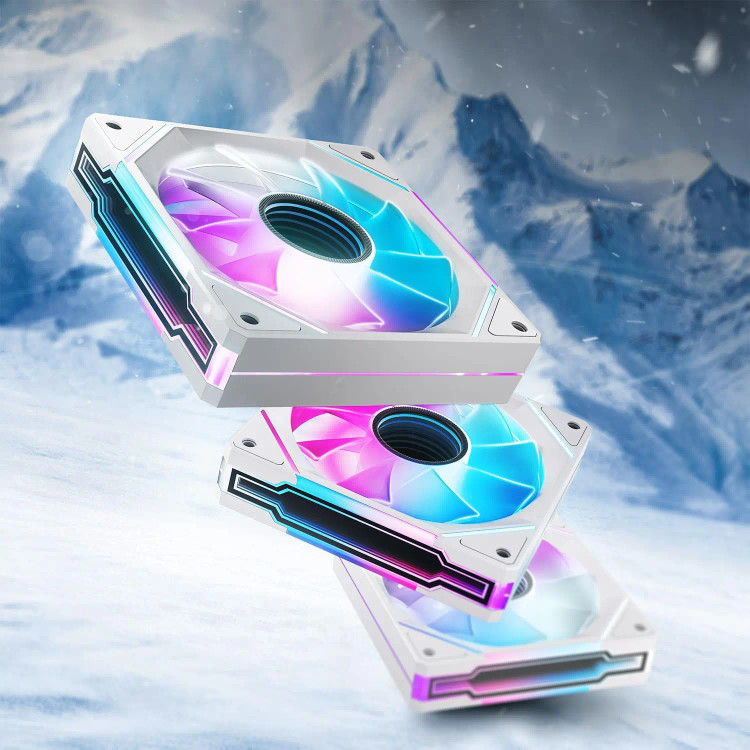 فن کیس infinity mirror ASIAHORSE - 3pcs سفید
